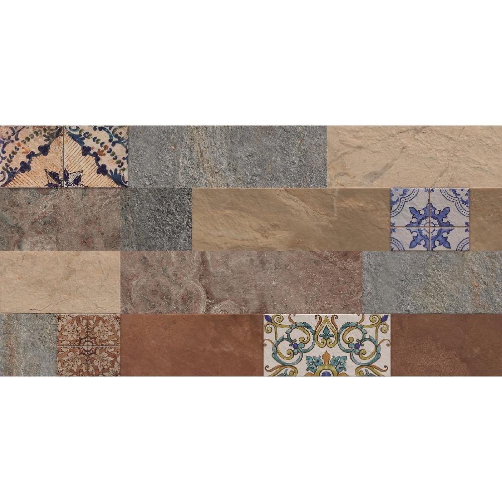 Leroy Merlin Piastrella Decorativa In Gres Porcellanato Terrastone Mix Diverse Tonalità Del Cotto. Beige Marrone Grigio E Inserti Multicolor. Da Interno / Esterno 1.54 M²