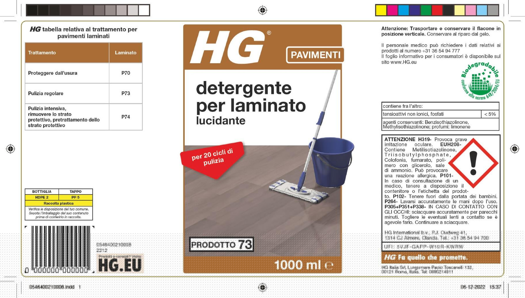 Leroy Merlin Prodotto Per La Manutenzione HG Detergente Lucidante Per Laminato HG 73 1 L
