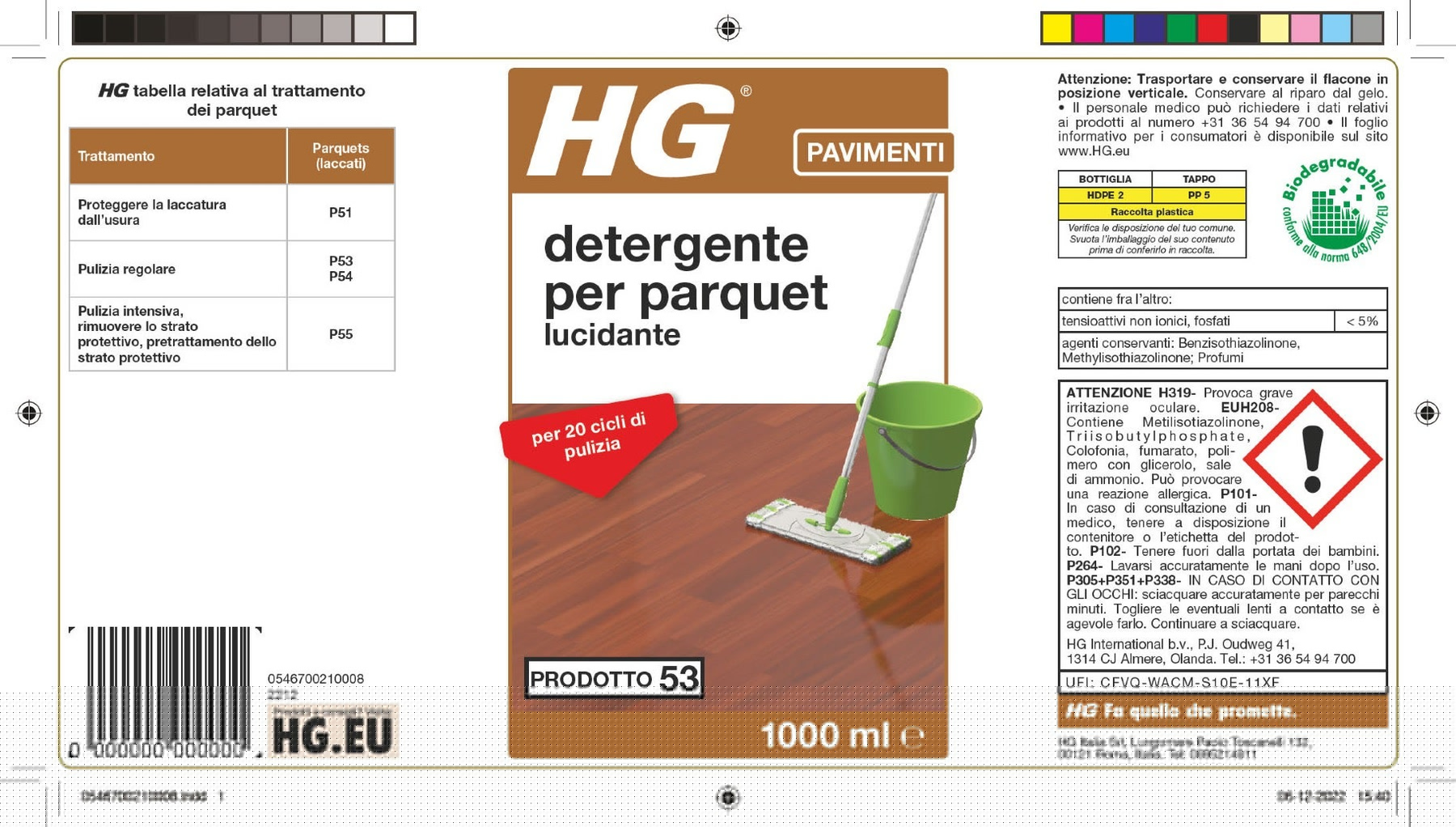 Leroy Merlin Prodotto Per La Manutenzione HG Per Parquet 1 L