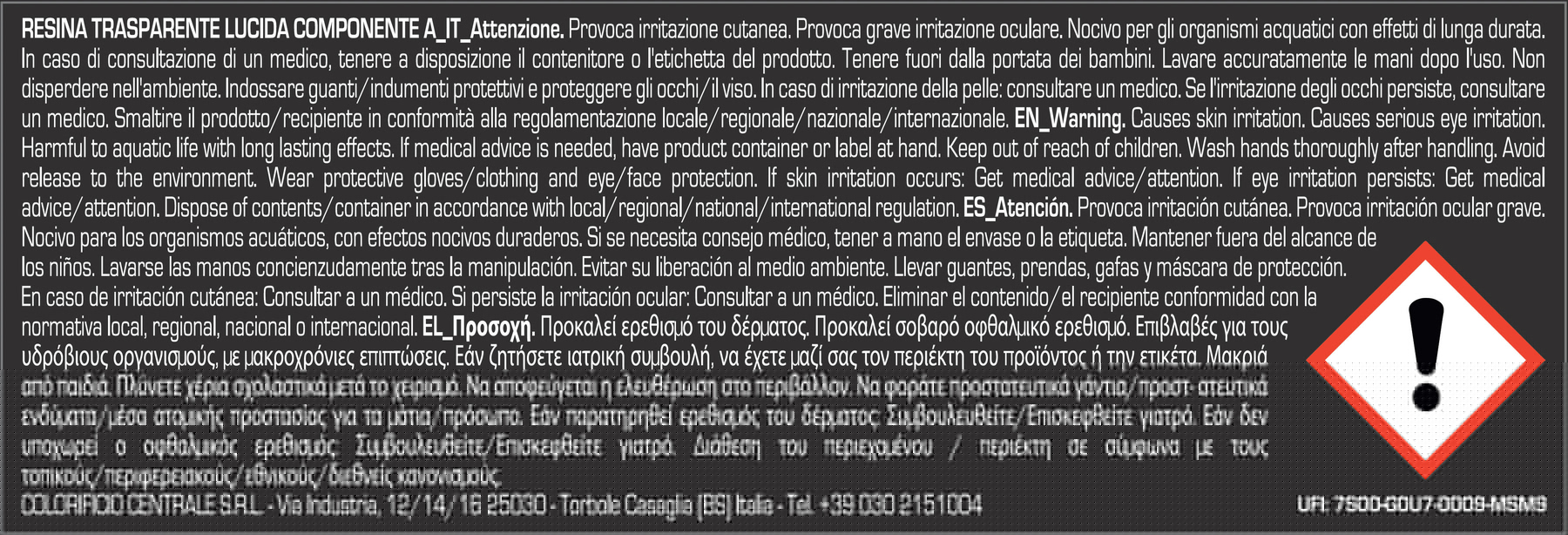 Leroy Merlin Resina acrilico 0.75 L Trasparente lucido Leroy Merlin Resina acrilico 0.75 L Trasparente lucido