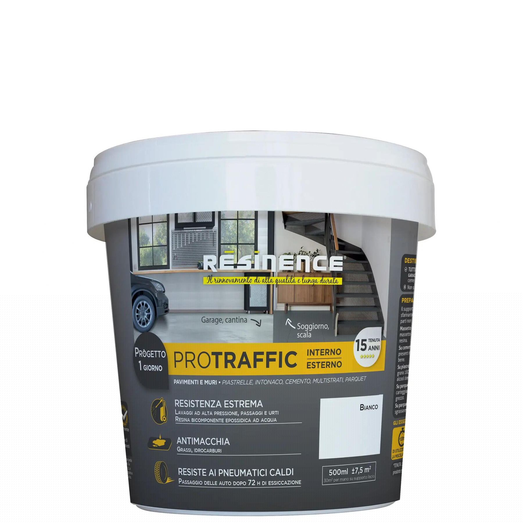 Leroy Merlin Resina epossidica Protraffic RESINENCE 0.5 L Bianco satinato