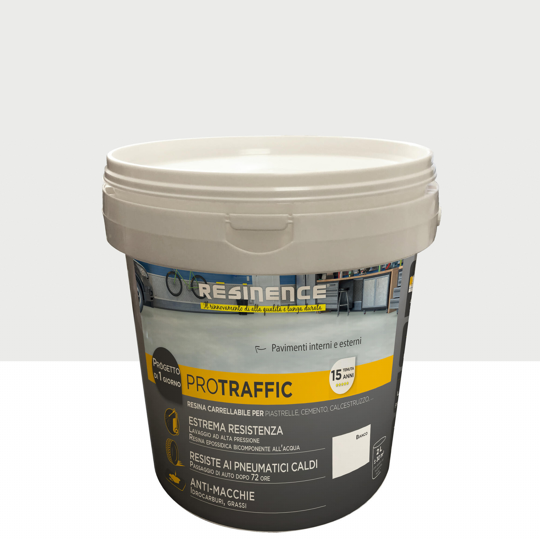 Leroy Merlin Resina epossidica Protraffic RÉSINENCE 2 L Bianco satinato