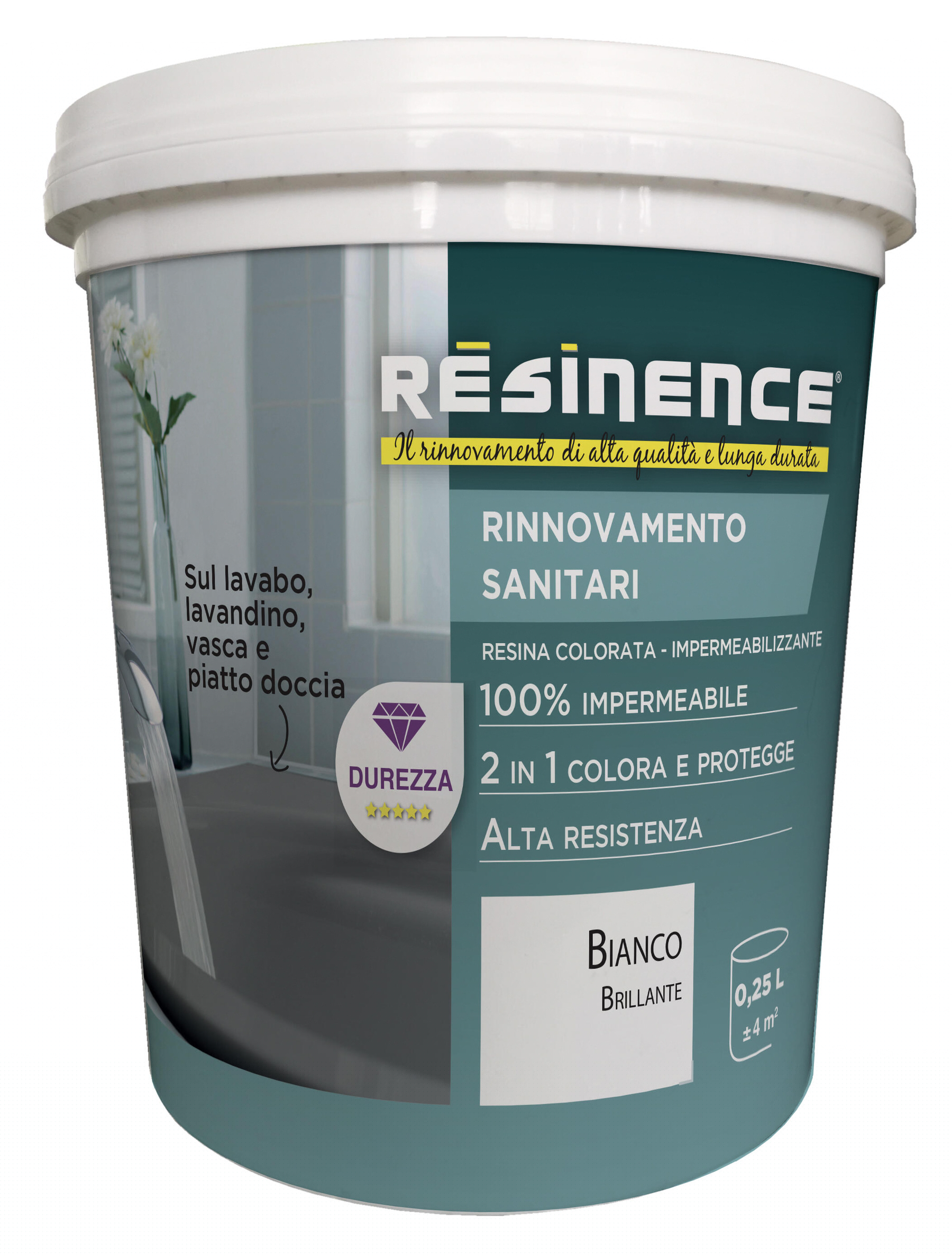 Leroy Merlin Resina epossidica Rinnovamento Sanitari RESINENCE 0.25 L Bianco Brillante lucido