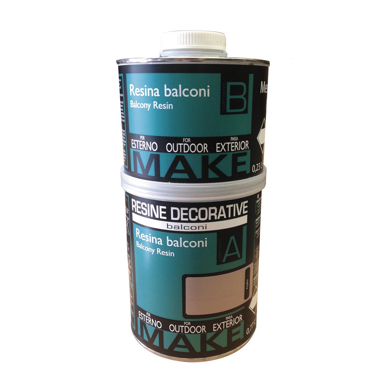 Leroy Merlin Resina poliuretano MAKE 1 L marrone terra di siena lucido