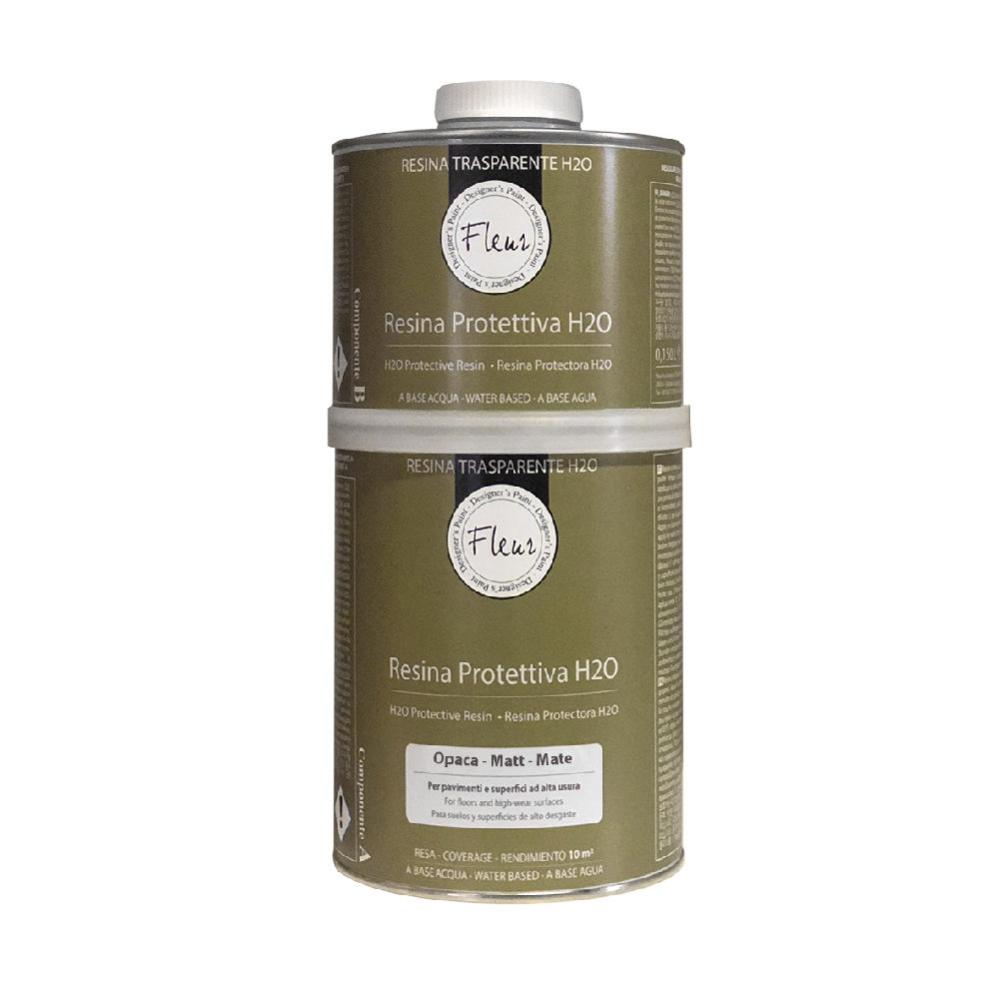 Leroy Merlin Resina Protettiva per Pavimenti Fleur Bicomponente H2O 1 Lt Opaca
