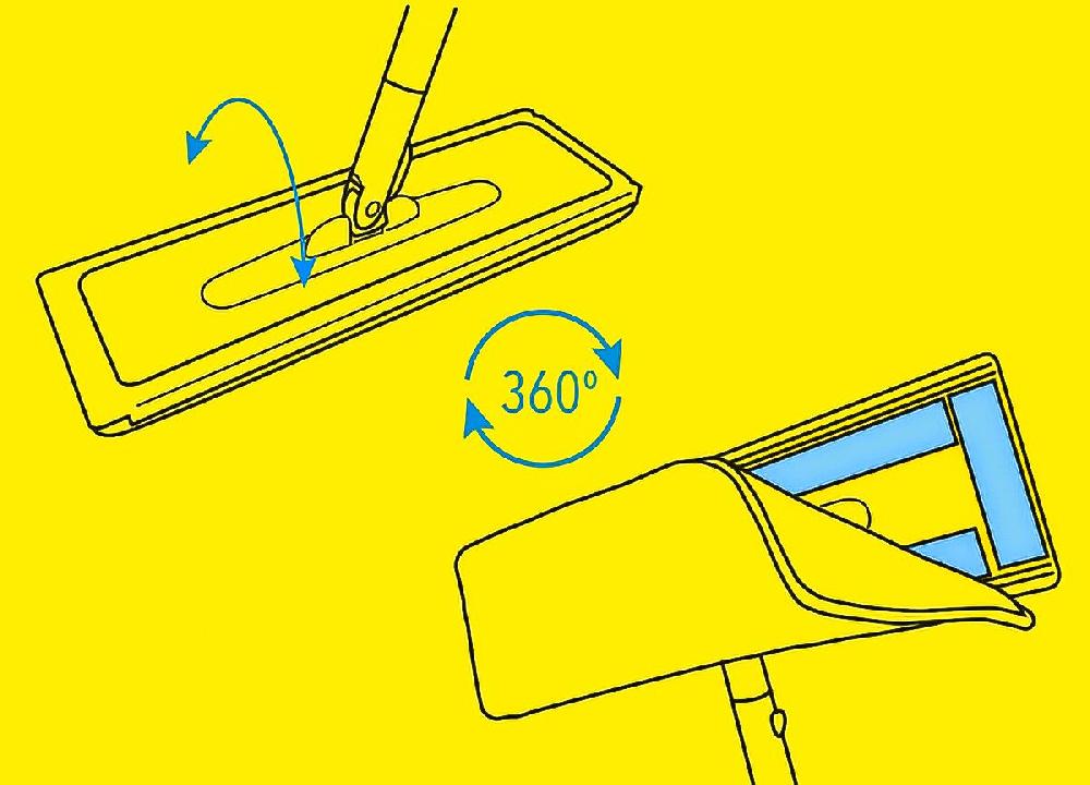 Leroy Merlin Ricambio lavapavimentiPanno di ricambio Mega Mop grigio