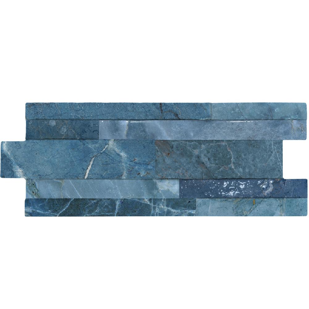 Leroy Merlin Rivestimento Decorativo In Gres Porcellanato Verona 16 X 40 Blu Da Interno 0.96 M²