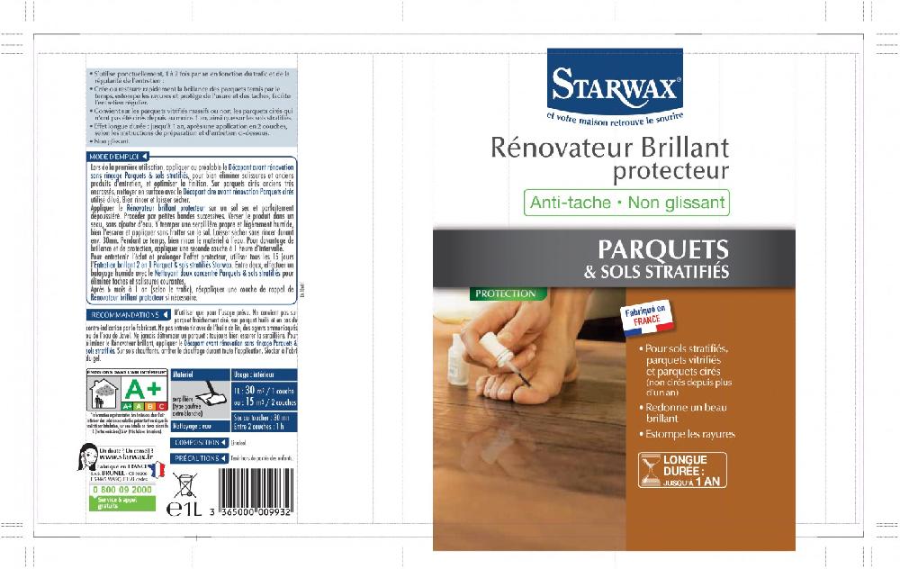 Leroy Merlin STARWAX Restauratore Lucido Per Parquet E Laminato 1 Lt