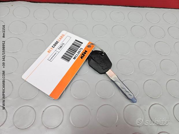 Subito SERRATURE CHIAVI KTM DUKE 125 2013 2016 ABS 2014 2