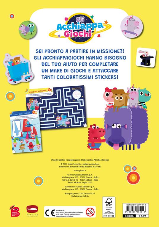 LaFeltrinelli Albo Stickers. Gli Acchiappagiochi. Ediz. A Colori