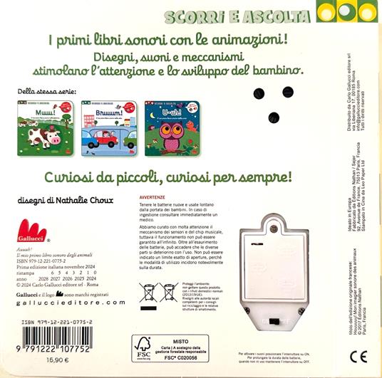 LaFeltrinelli Auuuh Il Mio Primo Libro Sonoro Degli Animali