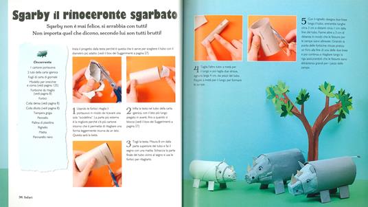 LaFeltrinelli Crea Il Tuo Zoo Di Carta. 35 Progetti Per Bambini Creati Con Il Cartone Da Imballaggio. Ediz. A Colori