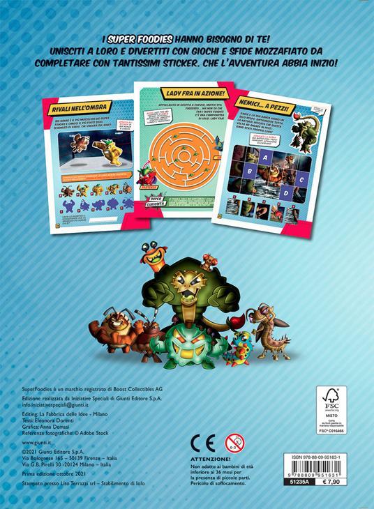 LaFeltrinelli Gioca Con I Super Foodies. Con Adesivi. Ediz. A Colori