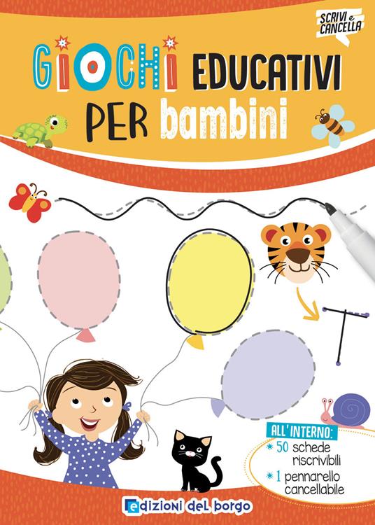 LaFeltrinelli Giochi educativi per bambini. Ediz. a colori. Con pennarello cancellabile
