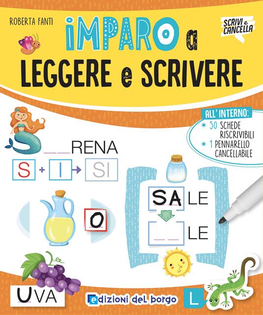 LaFeltrinelli Imparo a leggere e scrivere. Ediz. a colori. Con pennarello cancellabile