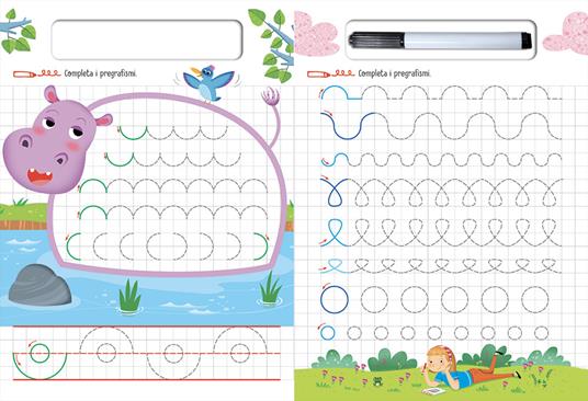 LaFeltrinelli Imparo A Scrivere Con Il Libro Lavagna. Scrivo Cancello Riscrivo. 4-6 Anni. Ediz. A Colori. Con Pennarello Cancellabile
