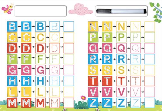 LaFeltrinelli Imparo A Scrivere Con Il Libro Lavagna. Scrivo Cancello Riscrivo. 4-6 Anni. Ediz. A Colori. Con Pennarello Cancellabile