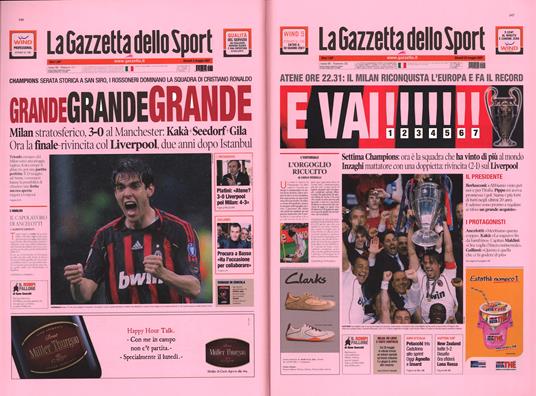 LaFeltrinelli La Leggenda Del Grande Milan Nelle Pagine De «La Gazzetta Dello Sport». Le Emozioni I Protagonisti Le Sfide. Ediz. Illustrata