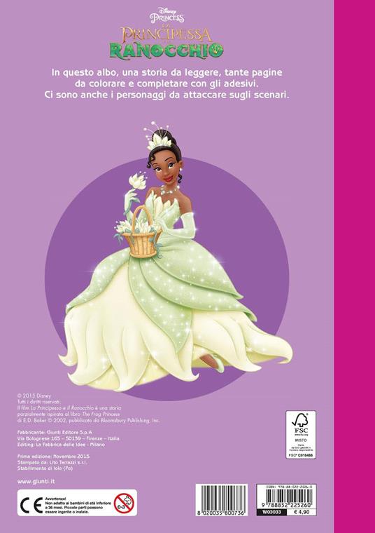 LaFeltrinelli La Principessa E Il Ranocchio. Staccattacca E Colora. Con Adesivi. Ediz. Illustrata
