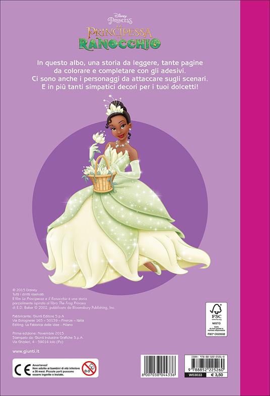 LaFeltrinelli La Principessa E Il Ranocchio. Staccattacca E Colora. Con Adesivi. Ediz. Illustrata