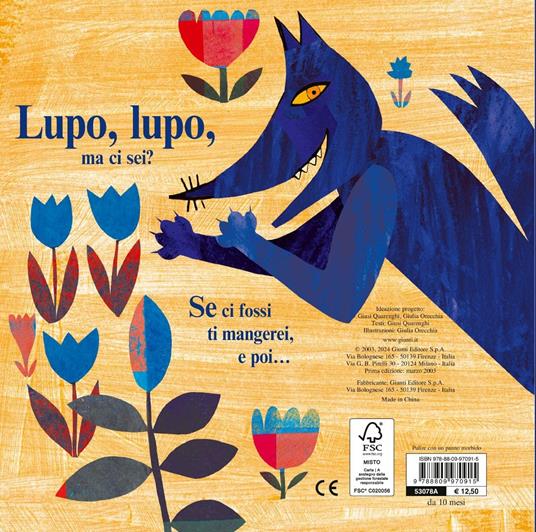 LaFeltrinelli Lupo Lupo Ma Ci Sei? Ediz. A Colori