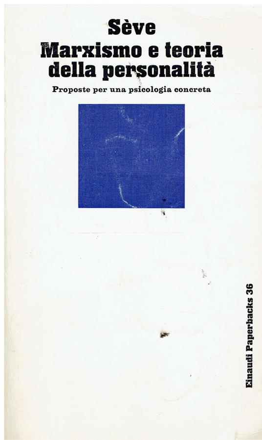 LaFeltrinelli Marxismo e teoria della personalità