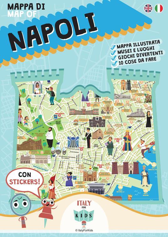 LaFeltrinelli Mappa di Napoli. Con adesivi. Ediz. illustrata