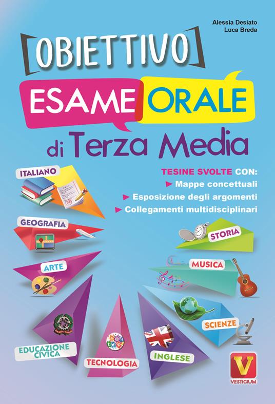 LaFeltrinelli Obiettivo esame orale di terza media. Tesine svolte con mappe concettuali esposizione degli argomenti collegamenti multidisciplinari