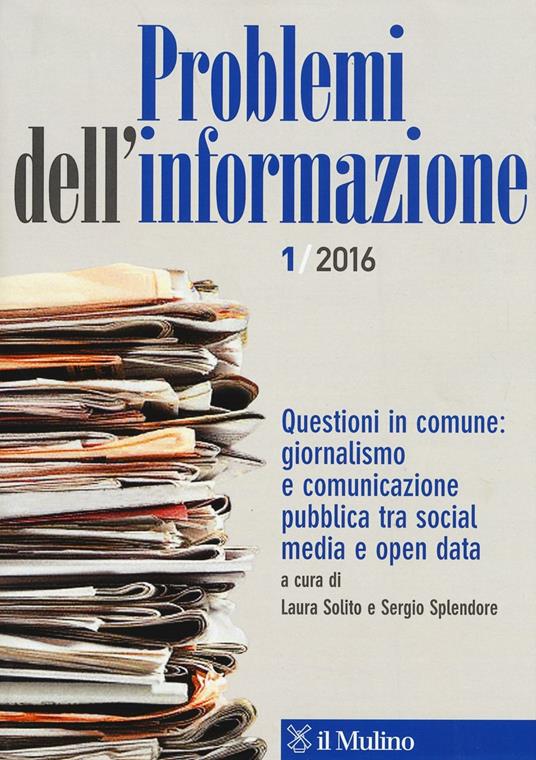 LaFeltrinelli Problemi dell'informazione (2016). Vol. 1