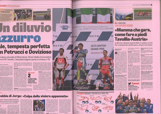 LaFeltrinelli Vale Il Mito Di Valentino Rossi Nelle Pagine De "La Gazzetta Dello Sport". Ediz. Illustrata