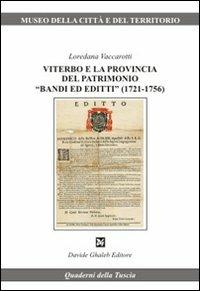 LaFeltrinelli Viterbo e la provincia del patrimonio «bandi ed editti» (1721-1756)
