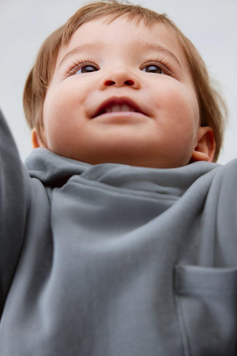 H&M 2-piece Cotton Sweatshirt Set - Turchese Polvere - BAMBINO