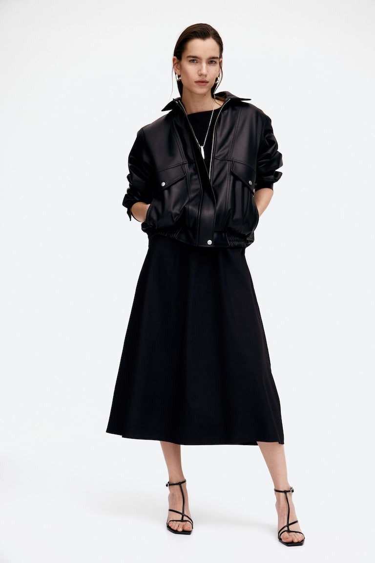 H&M Abito Smanicato Con Gonna Svasata. - Giallo Chiaro - DONNA