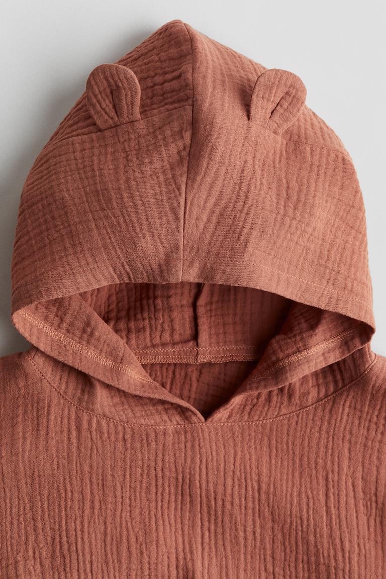 H&M Accappatoio a poncho in mussola di cotone - Azzurro - BAMBINO