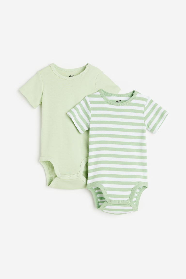 H&M Body a maniche corte 2 pezzi - Bianco/koala - BAMBINO