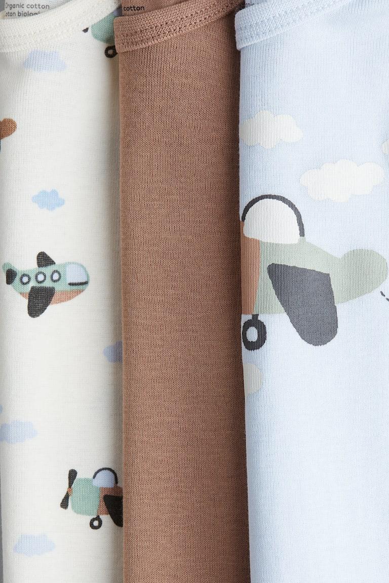 H&M Body Con Spalle Incrociate 3 Pezzi - Beige/cani - BAMBINO