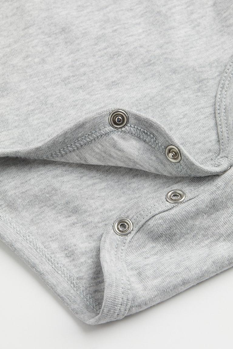 H&M Body In Cotone 5 Pz - Rosa/grigio Chiaro Mélange - BAMBINO