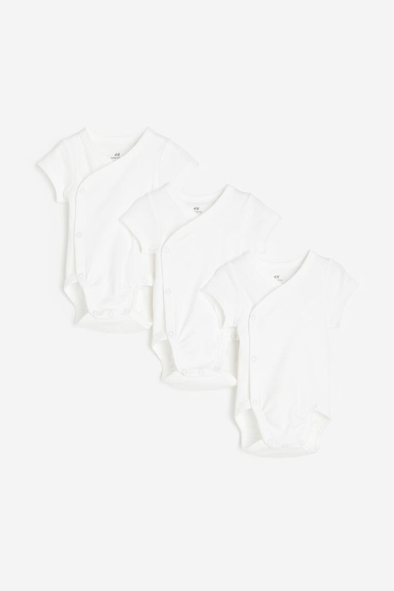 H&M Body incrociati 3 pezzi - Beige chiaro/animali - BAMBINO