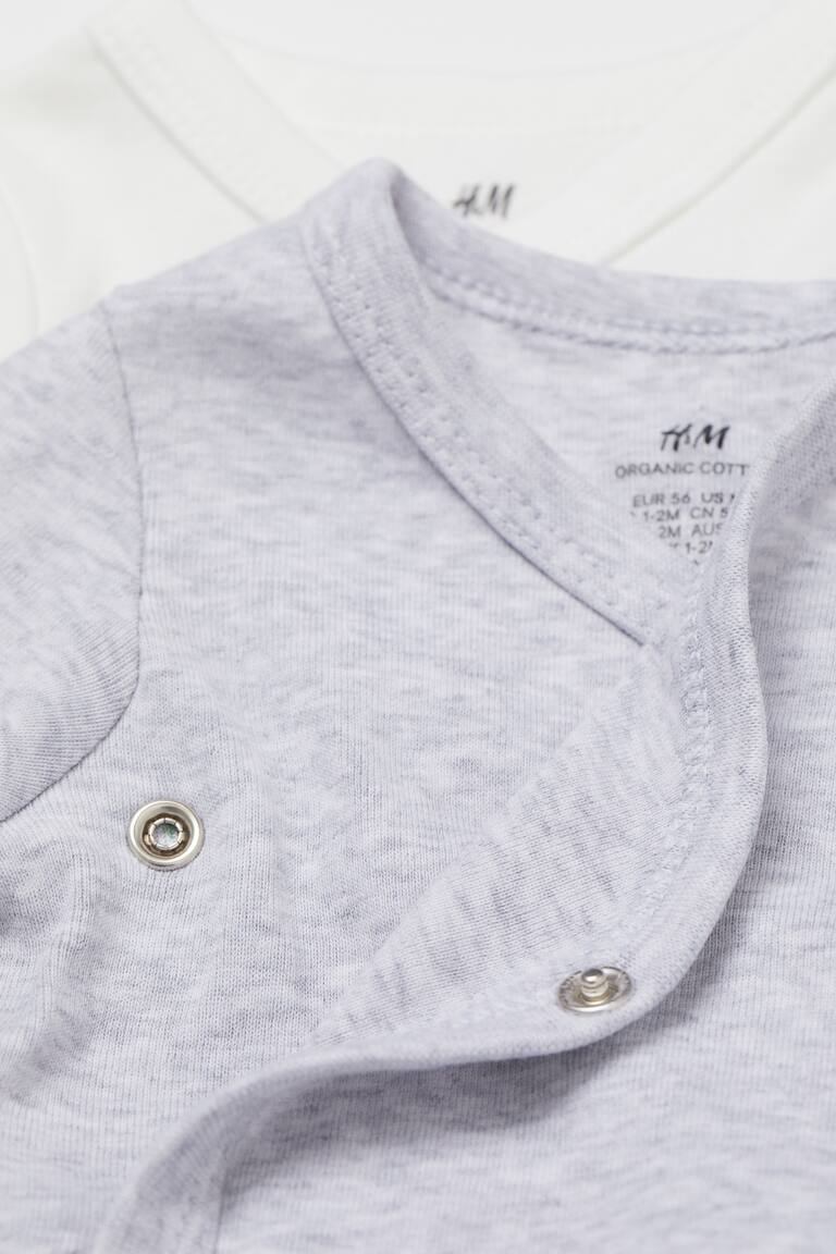 H&M Body Incrociati 5 Pezzi - Rosa Polvere/bianco - BAMBINO