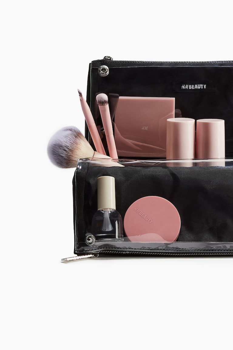 H&M Borsa Per Il Bagno In Tela - Beige Chiaro - Beauty All