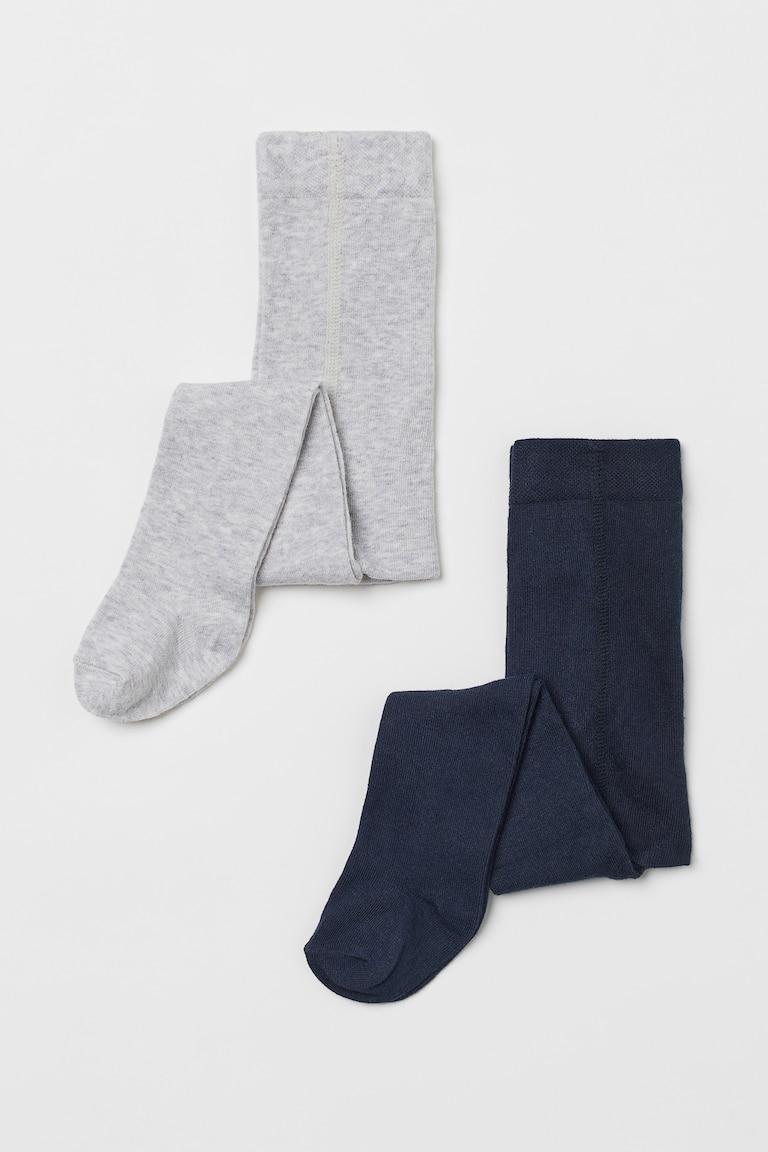 H&M Calzamaglie 2 pz - Rosa chiaro/rosa cipria - BAMBINO