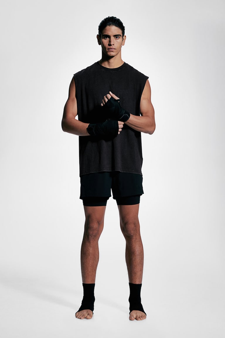 H&M Canotta Sportiva Loose Fit - Blu Navy/Dopamine - UOMO