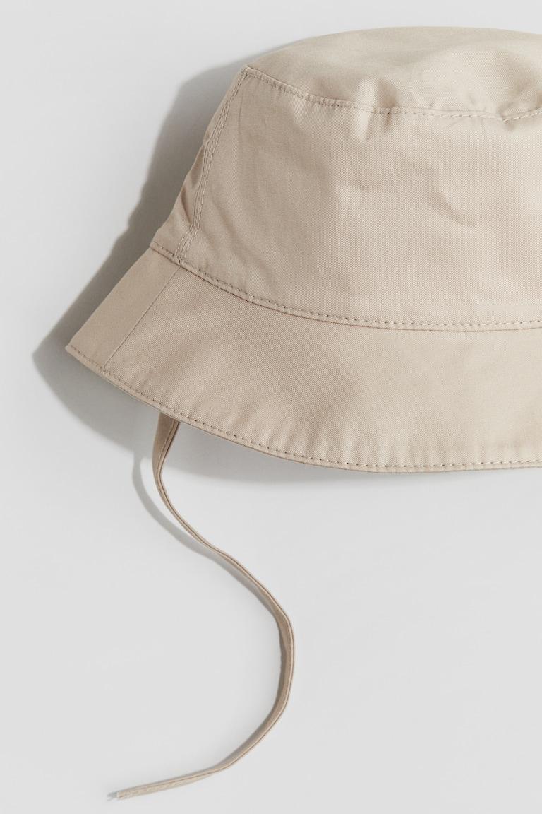 H&M Cappello Da Pescatore In Cotone - Beige/palme - BAMBINO