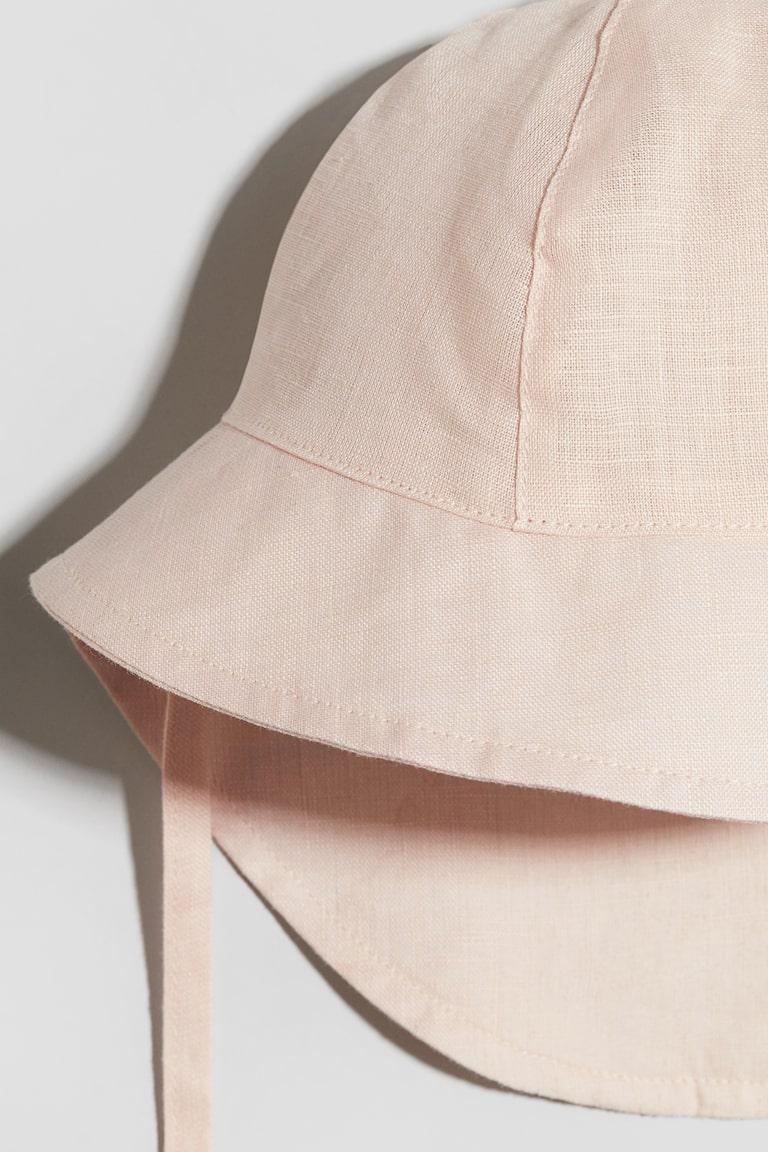 H&M Cappello Per Il Sole In Lino - Beige Chiaro - BAMBINO