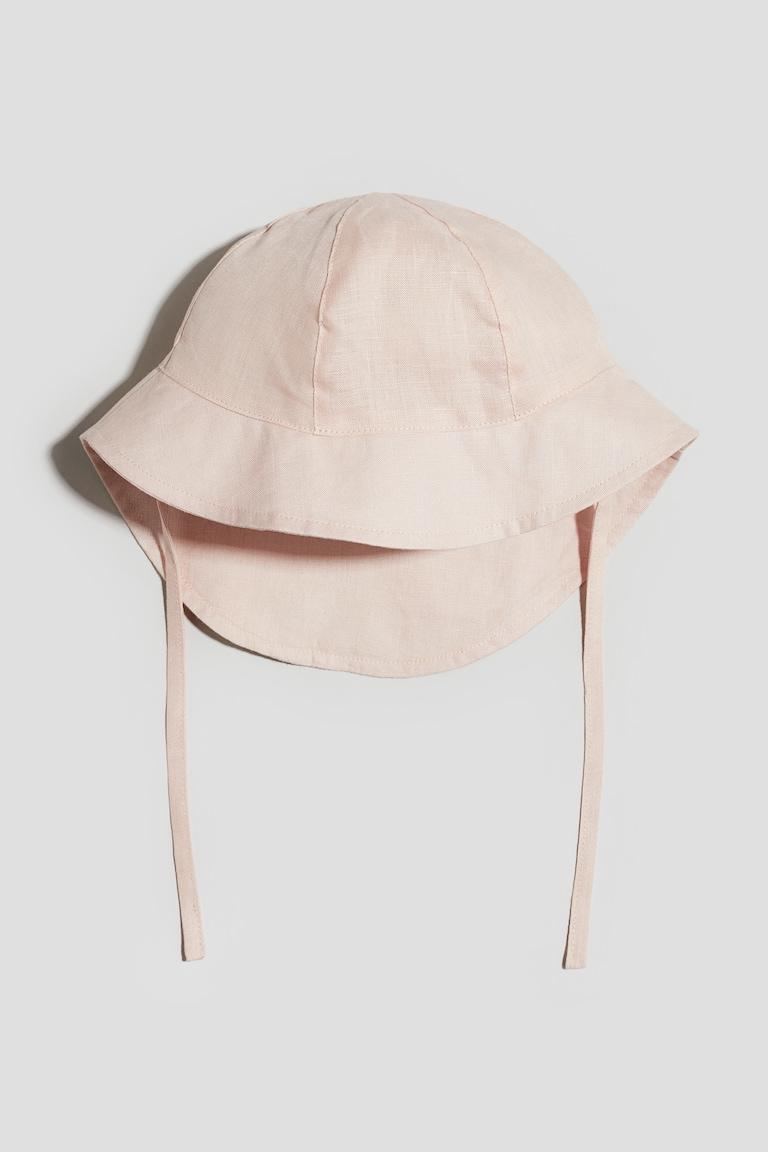 H&M Cappello per il sole in lino - Rosa chiaro - BAMBINO