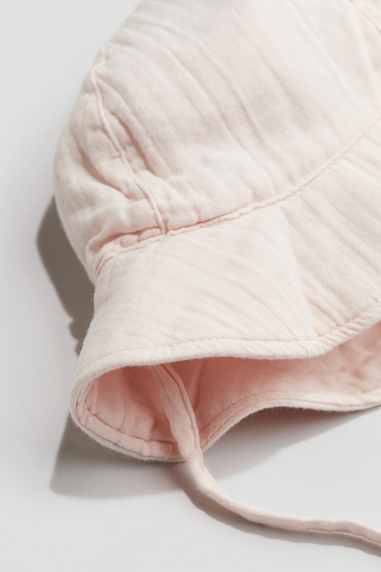 H&M Cappello Per Il Sole In Mussola Di Cotone - Bianco - BAMBINO