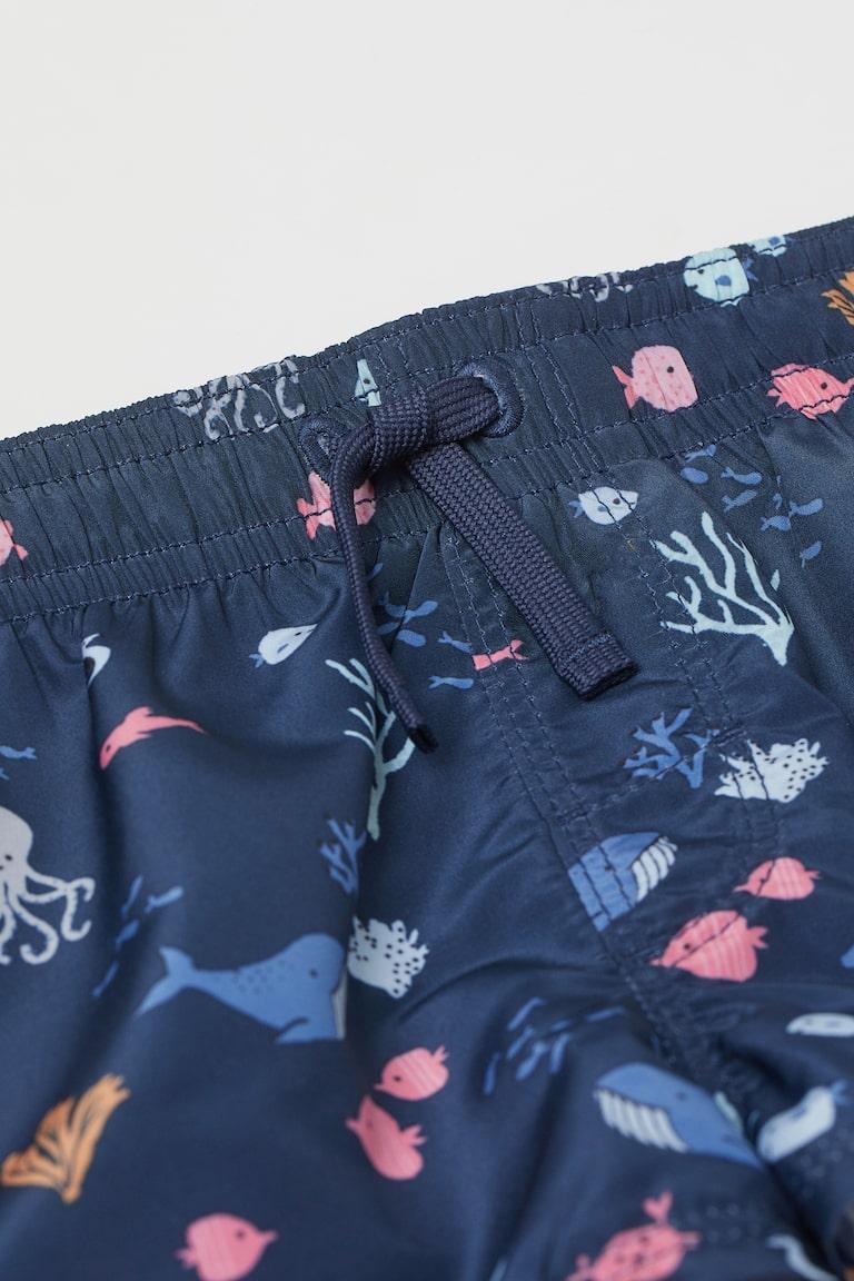 H&M Costume Da Bagno Fantasia - Azzurro/conchiglie - BAMBINO