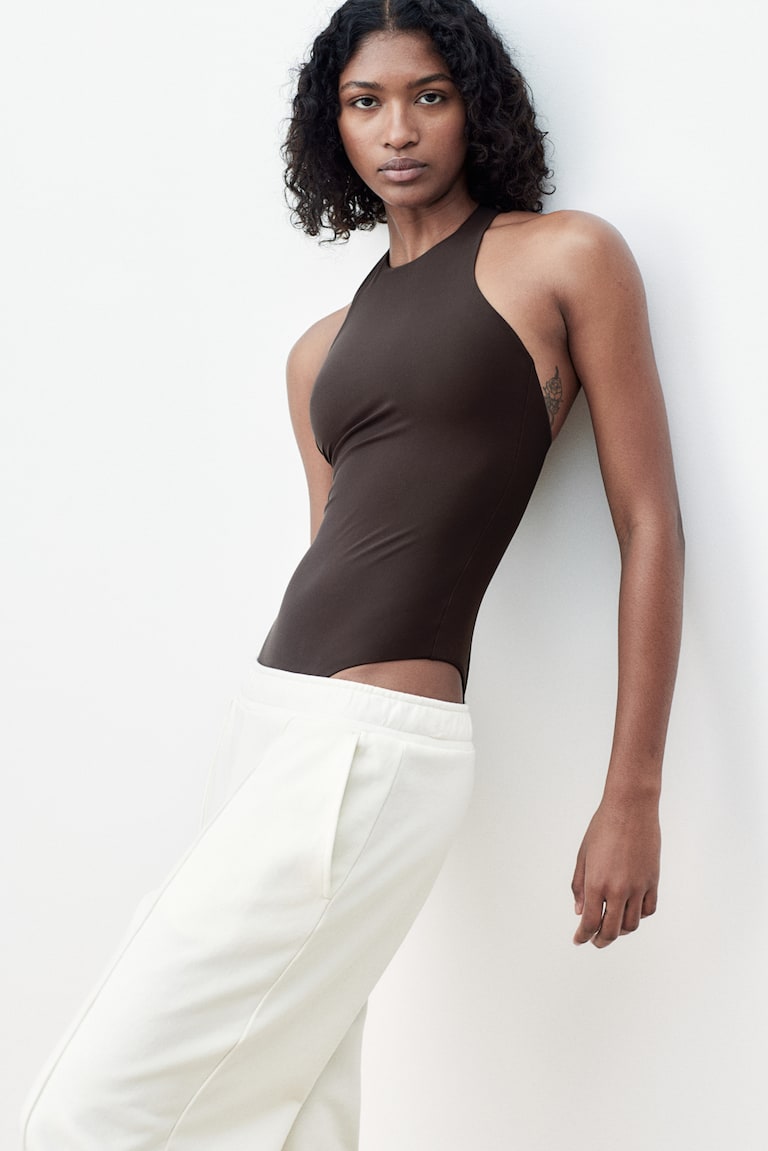 H&M Costume Intero Sportivo Con Lycra® - Marrone - DONNA