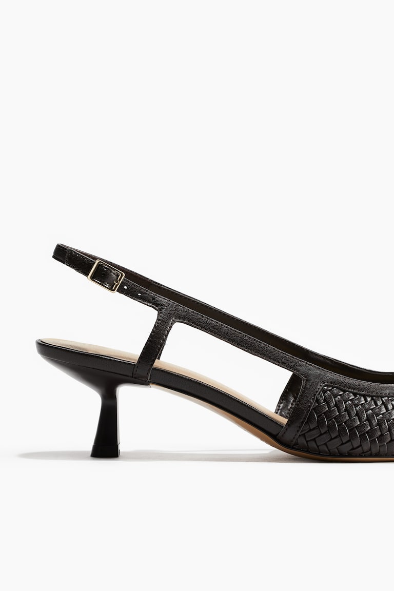 H&M Décolleté Intrecciate Modello Slingback - Nero - DONNA