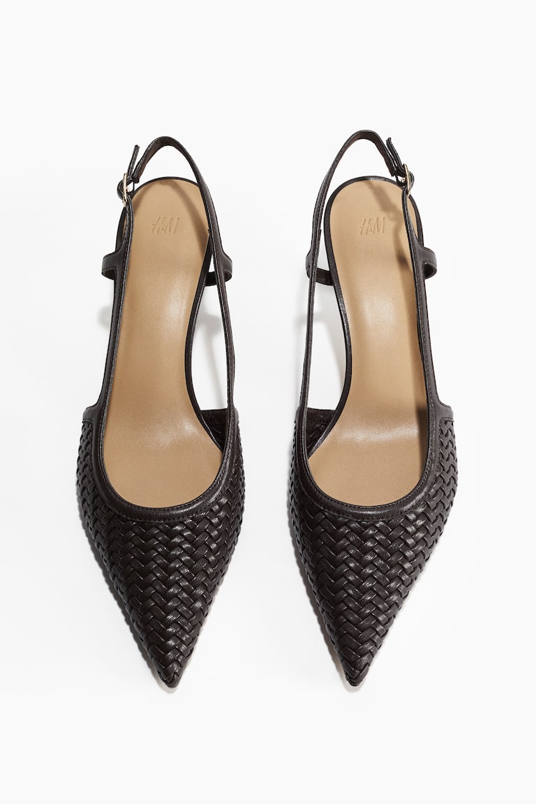 H&M Décolleté intrecciate modello slingback - Nero - DONNA